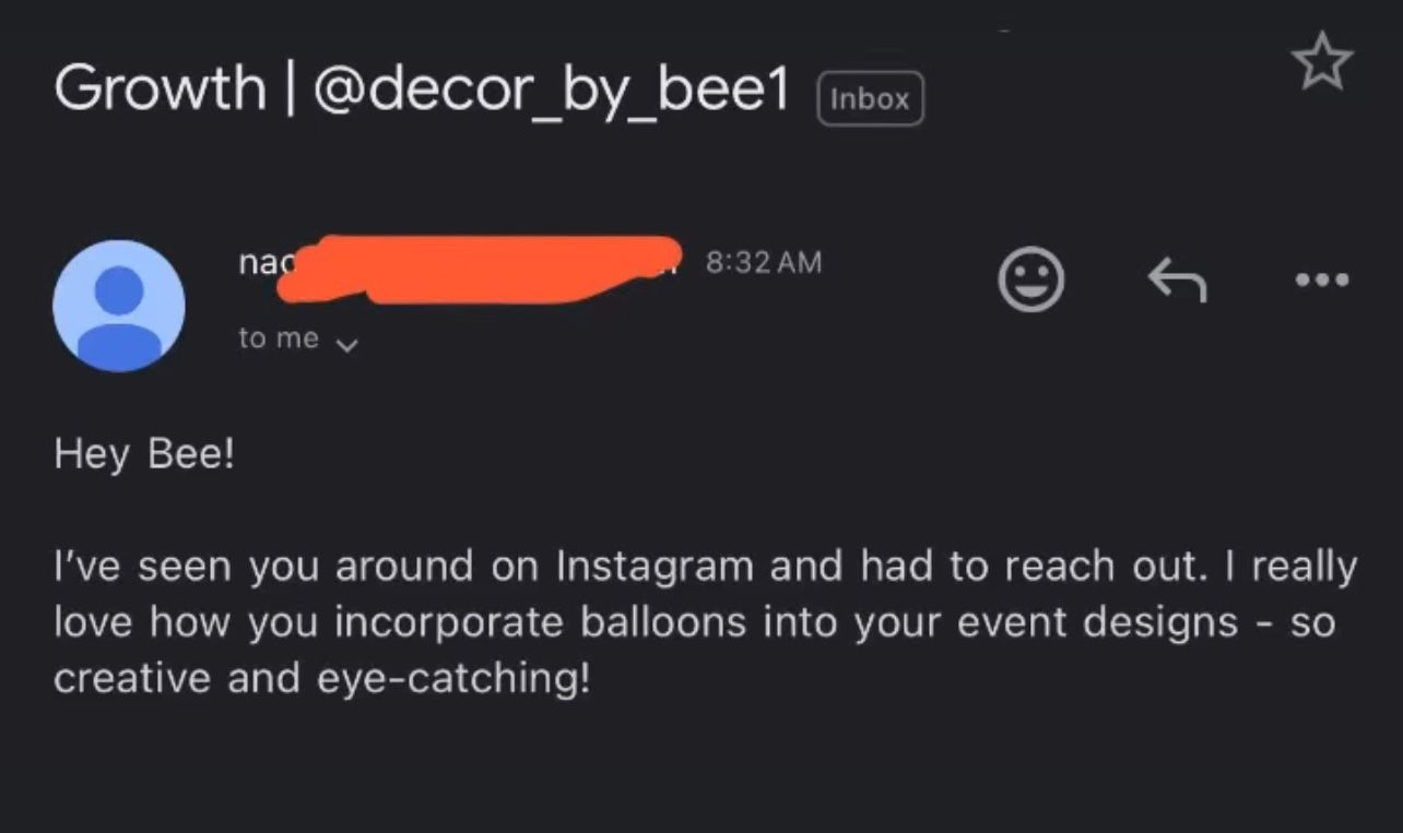 Client Testimonial: Love how you incorporate balloons