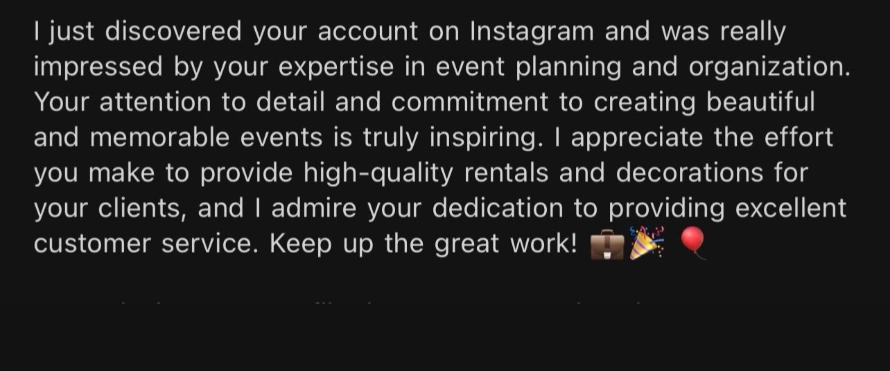 Client Testimonial: Expertise in event planning and organization